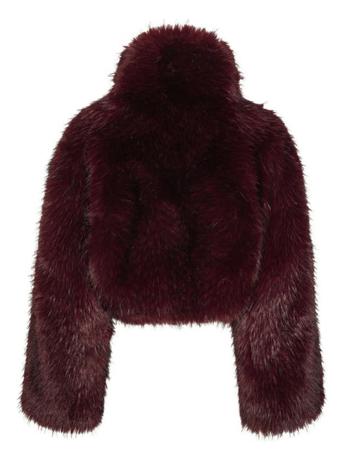 ROTATE FAUX FUR CROP JACKET